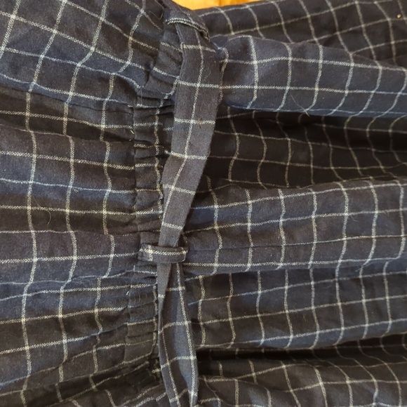 Modcloth Buttoned Tailored Blue Plaid Wide Leg Jumpsuit Size 3X Princess Seams - Picture 8 of 8